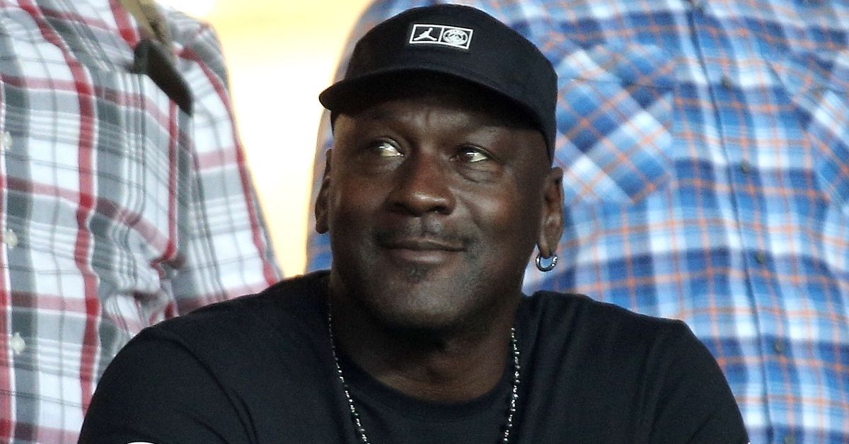 Michael Jordan attends football match 