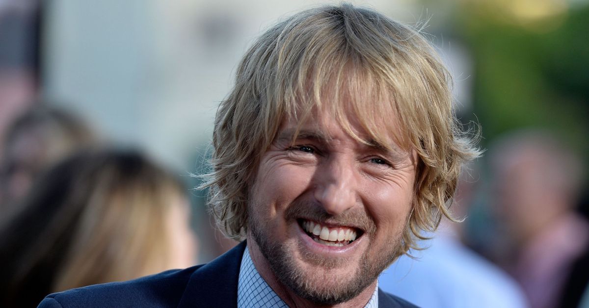 Owen Wilson with a huge smile