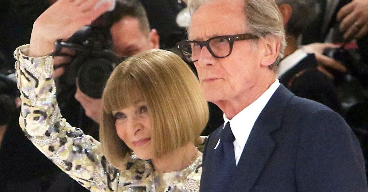 Anna Wintour and Bill Nighy pictured at the Met Gala 