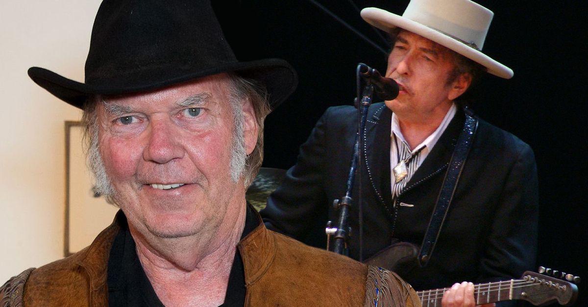 bob dylan and neil young are friends now but once engaged in a bitter creative feud