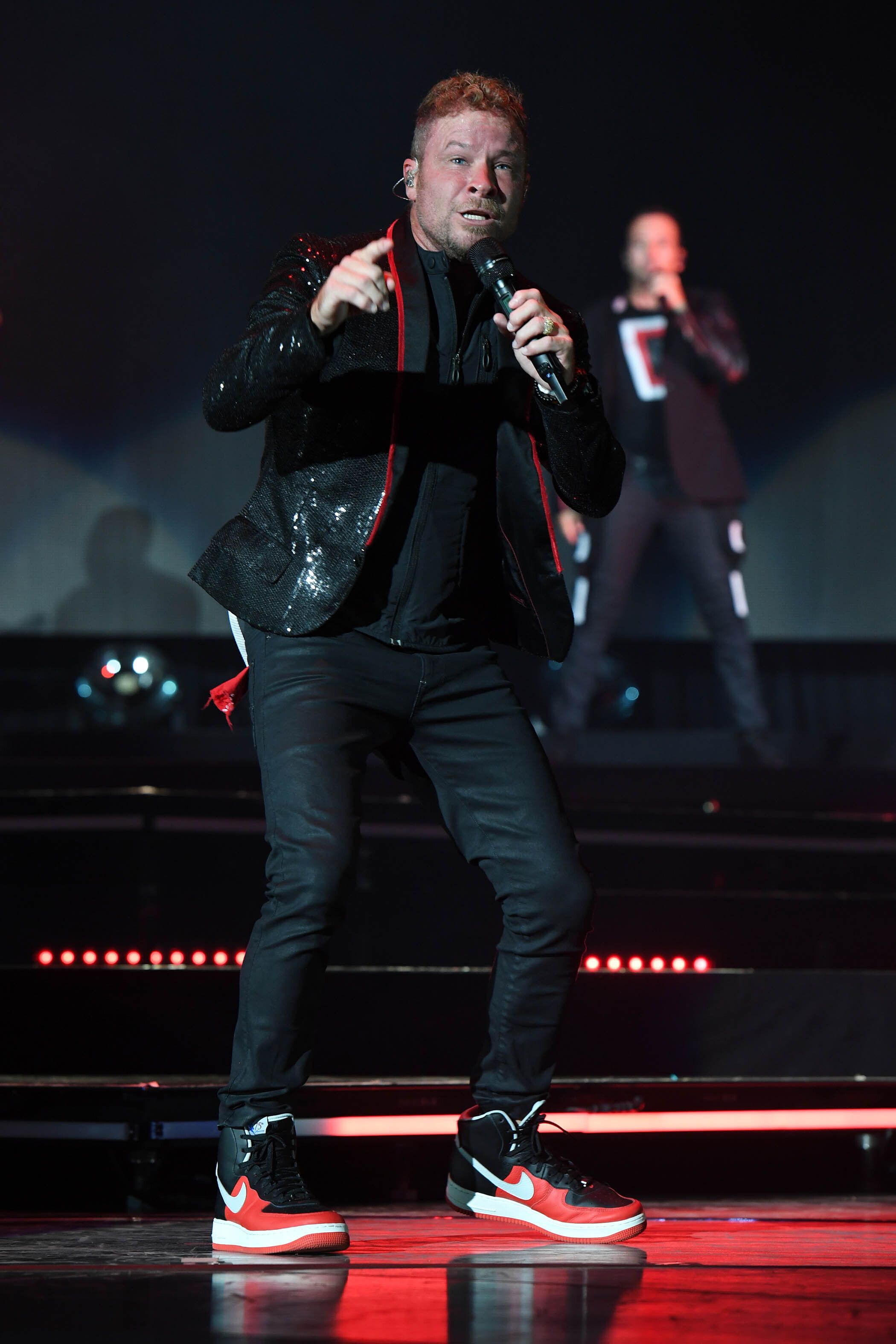 Brian Littrell performing with BSB during DNA tour 2022