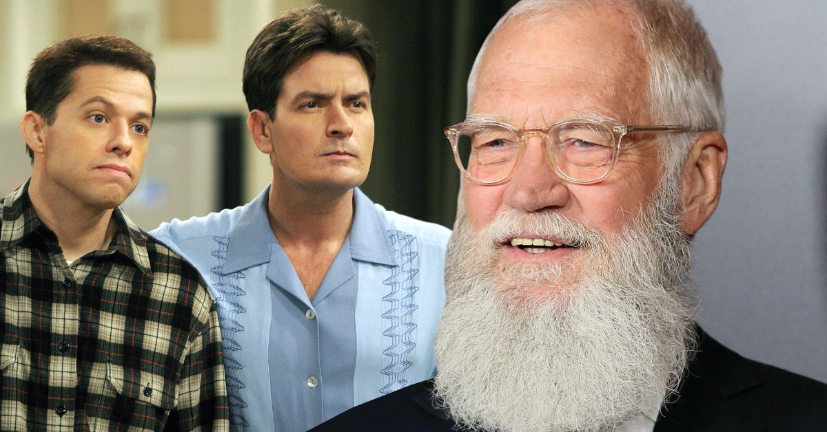 david letterman may have added fuel to charlie sheen s feud with chuck lorre following the two and a half men scandal