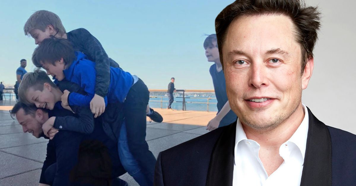 Elon Musk and his kids