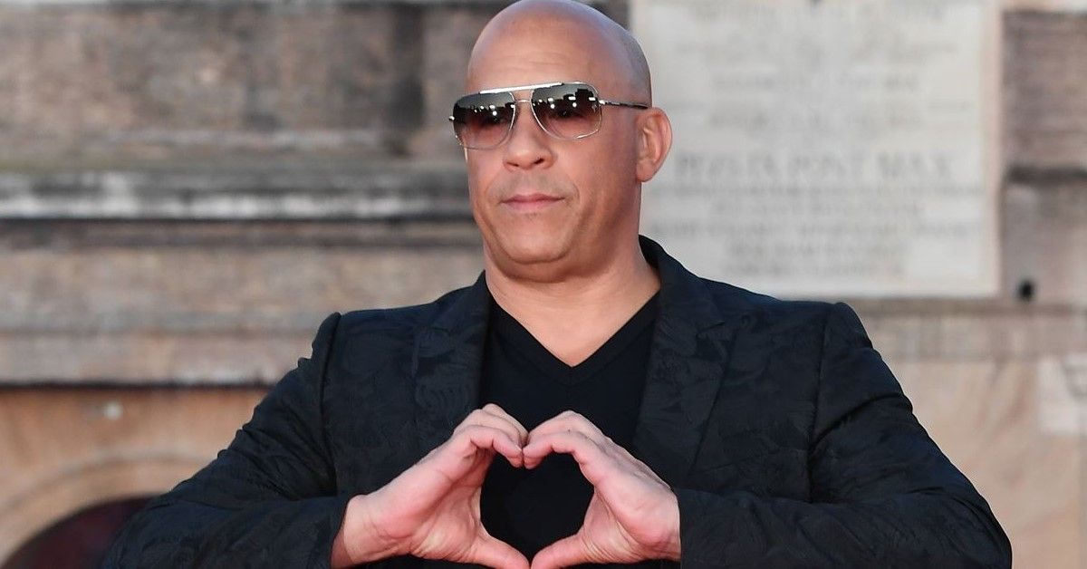 Vin Diesel poses at the Rome premiere of Fast X