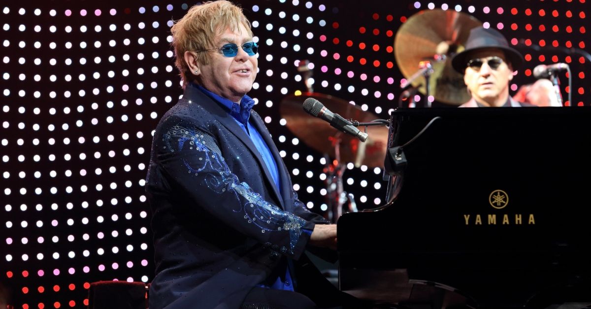 Elton John performing