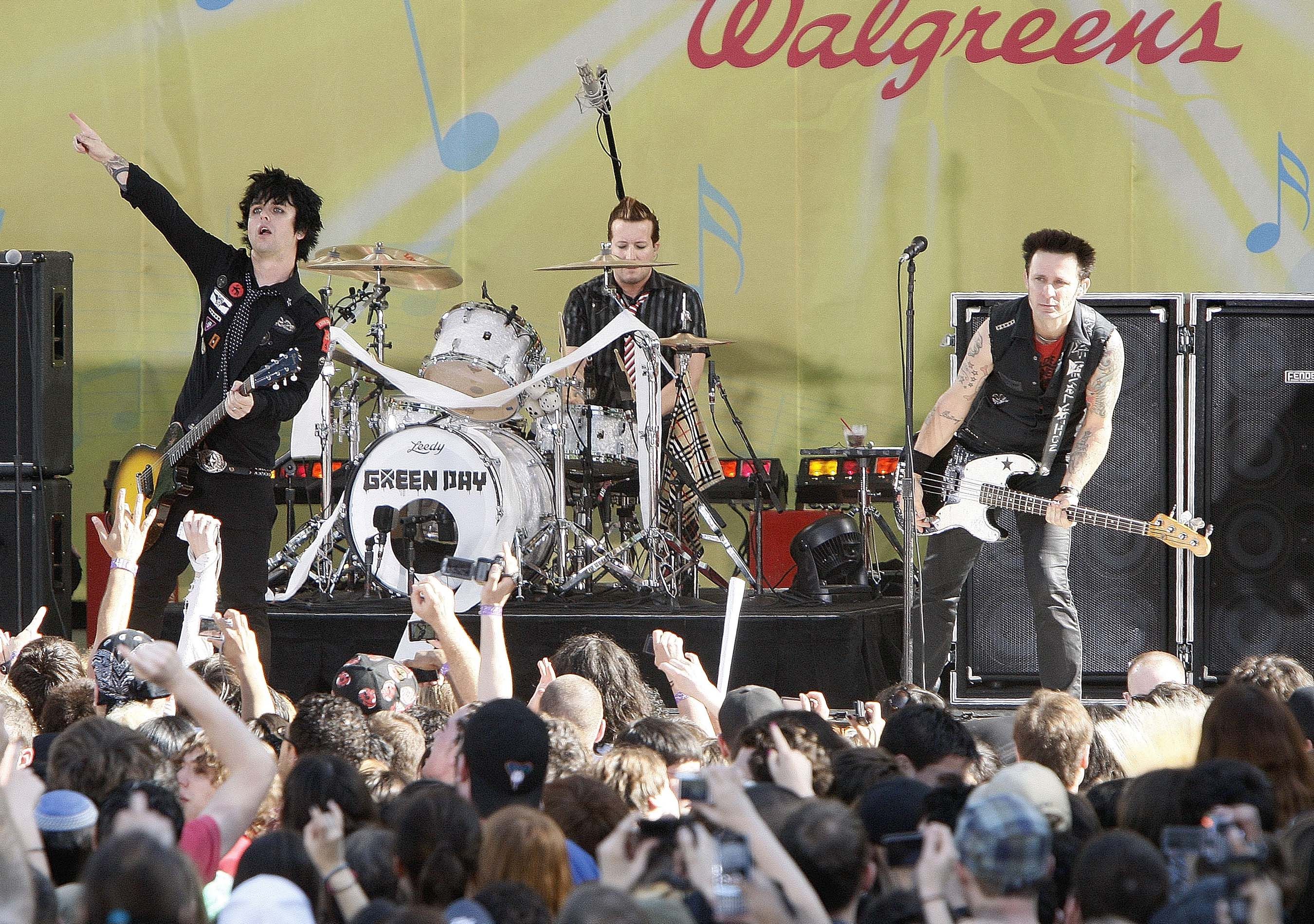 Green Day on stage
