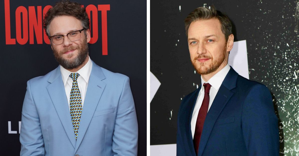 James McAvoy and Seth Rogen side by side