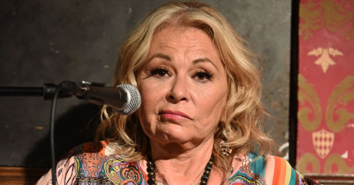 Roseanne Barr looking upset