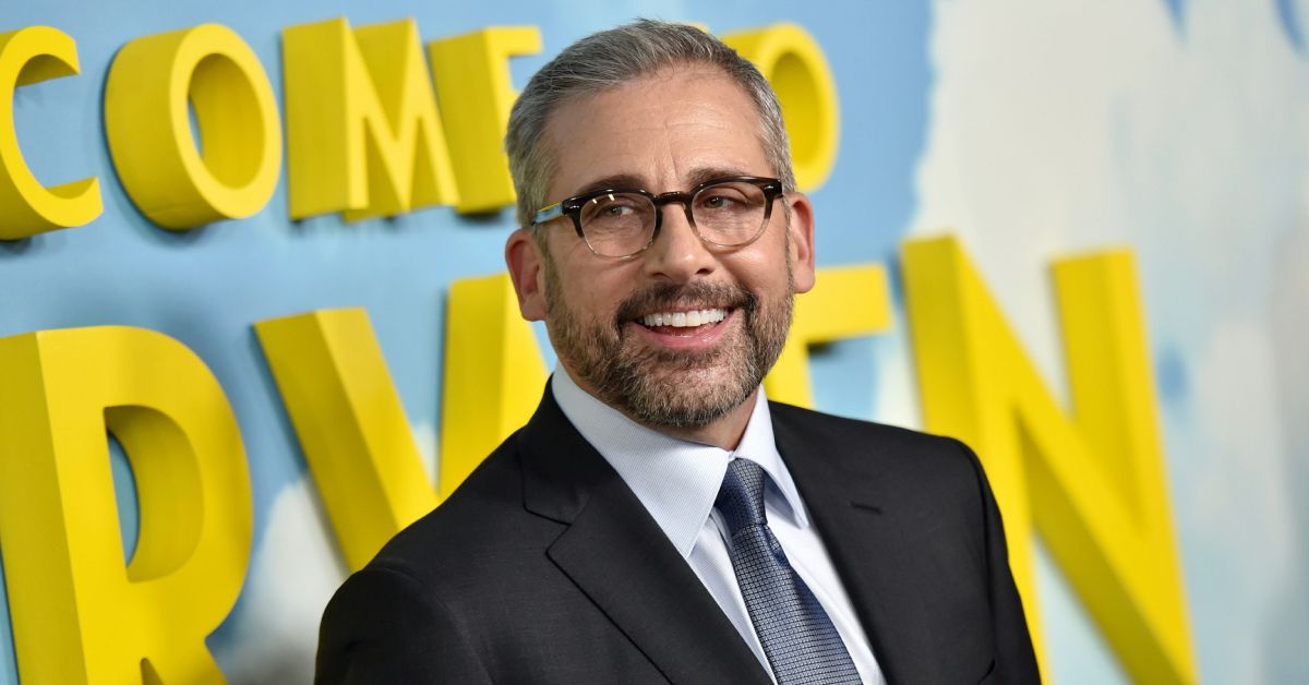 Steve Carell looking happy