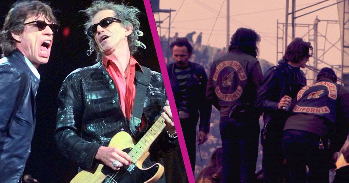 the rolling stones almost destroyed their careers after they hired the hells angels as security guardss