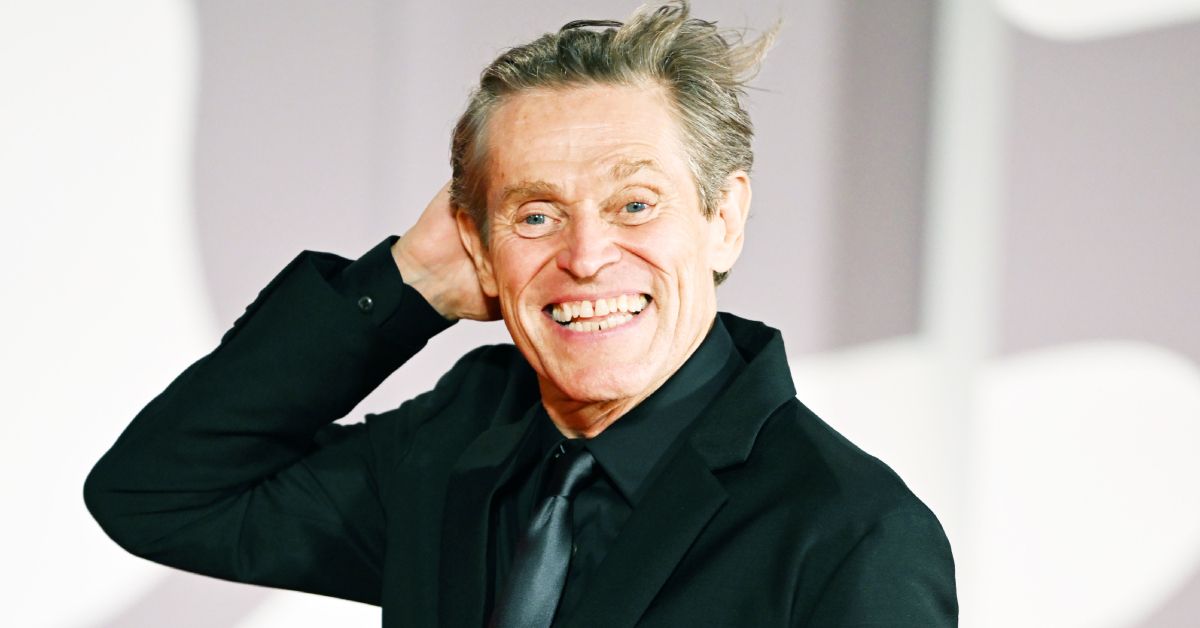 Willem Dafoe looking freaked out