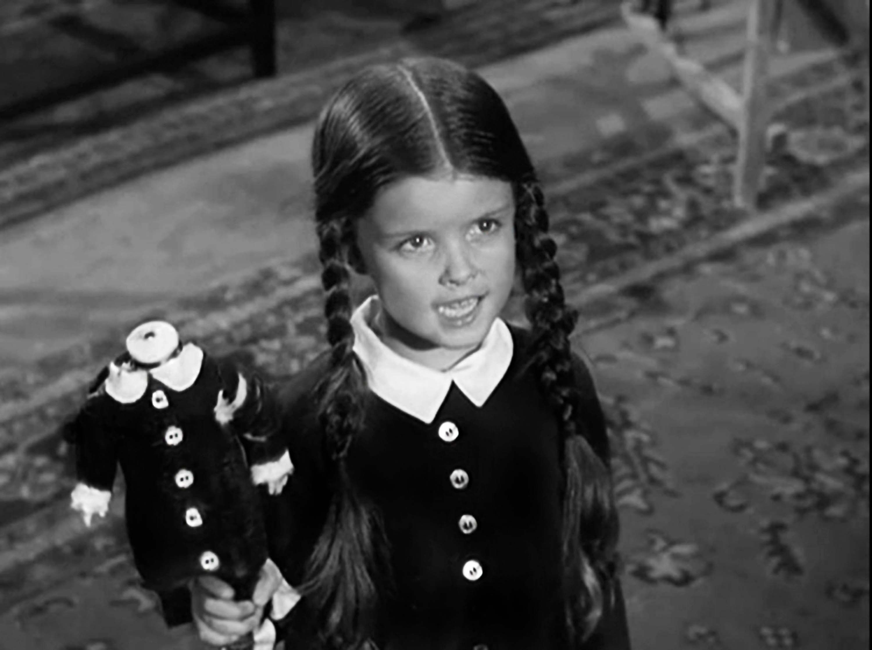 young Lisa Loring as Wednesday