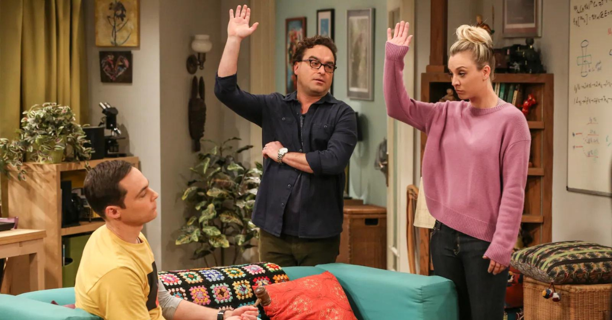 Johnny Galecki, Kaley Cuoco and Jim Parsons