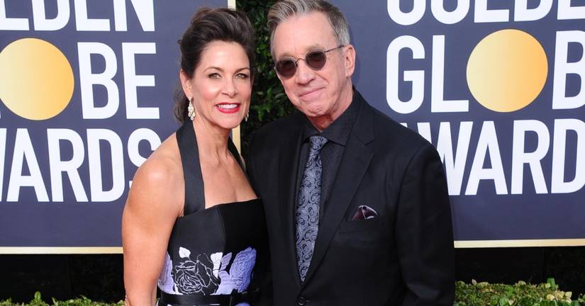 Jane Hadjuk and Tim Allen smiling posing for a photo