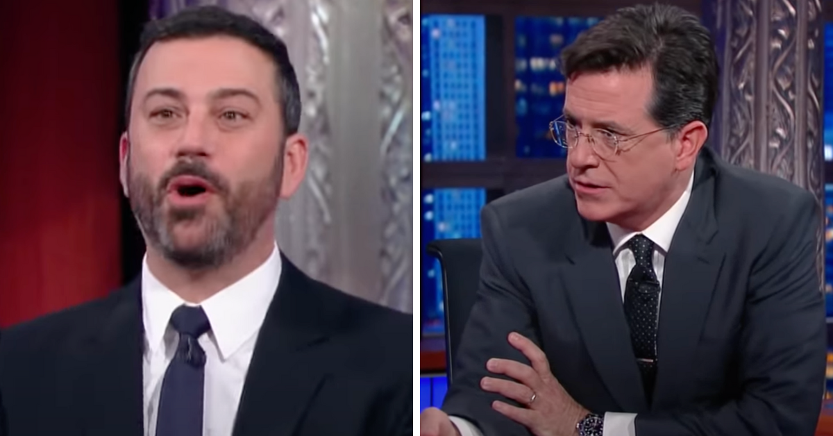 Stephen Colbert And Jimmy Kimmel Proved They Are Far From Rivals During 