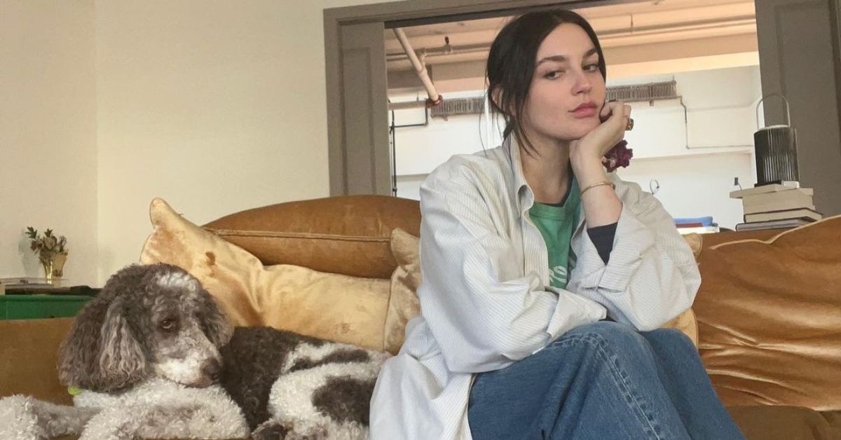 Gracie McGraw and her dog