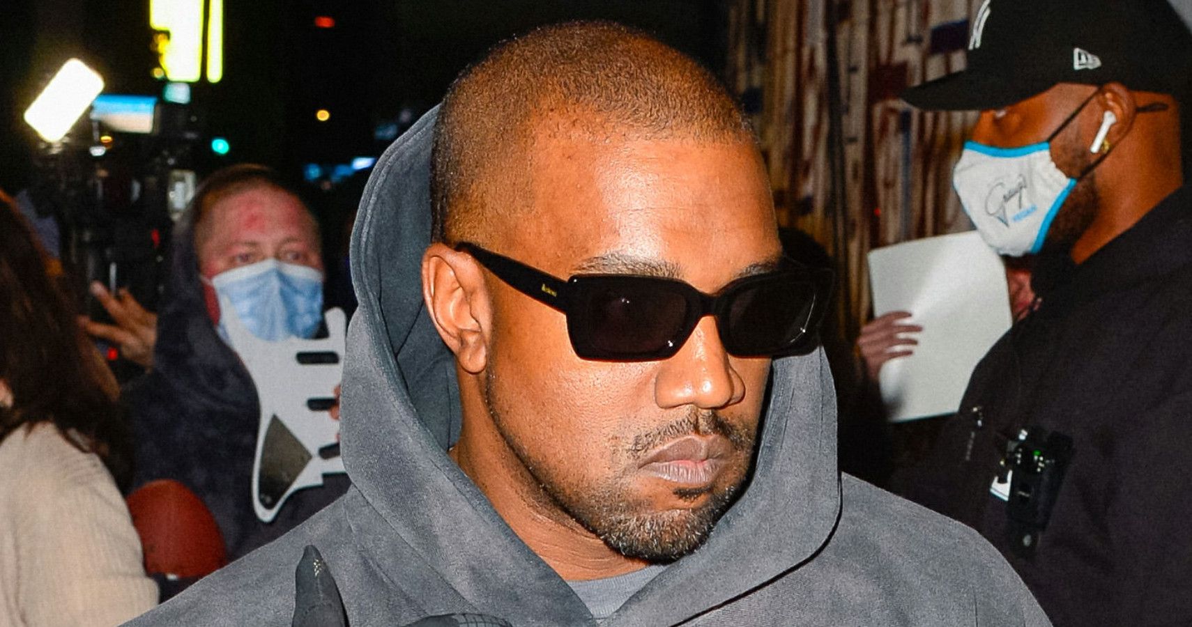 Kanye West in sunglasses 