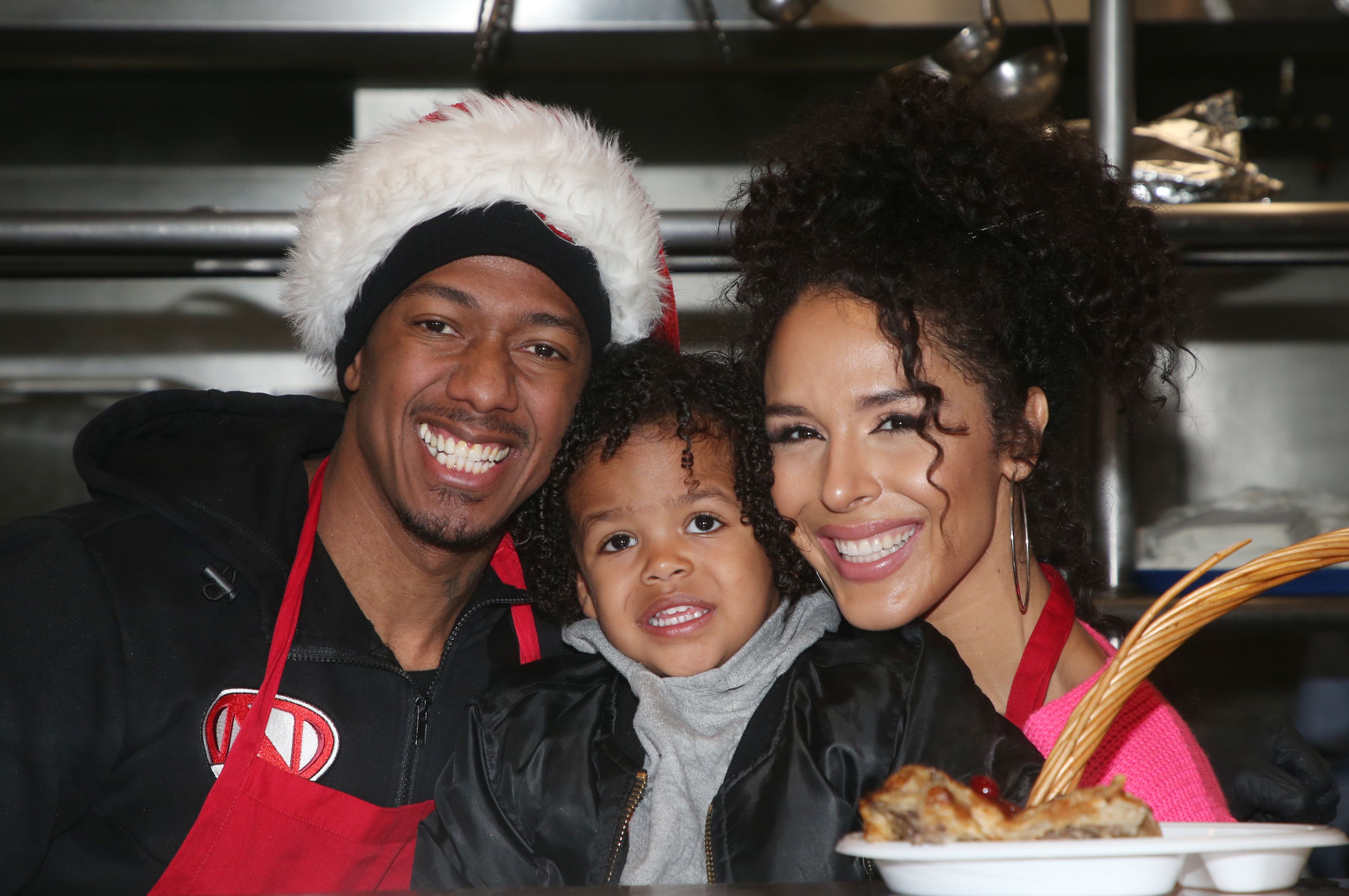Nick Cannon, Golden Cannon, and Brittany Bell