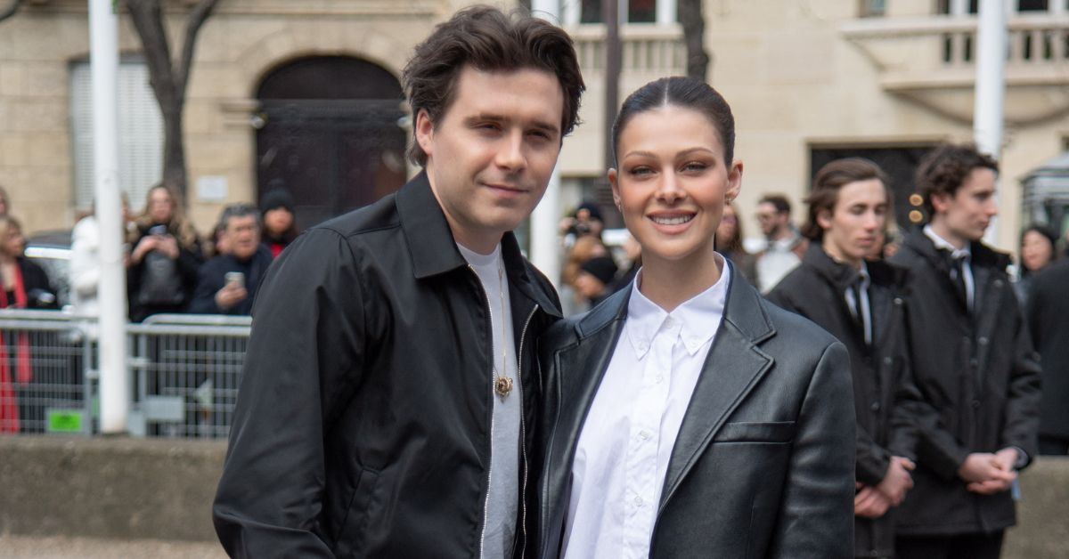 Brooklyn Beckham and Nicola Peltz at Paris Fashion Week Autumn/Winter 2023 - Miu Miu