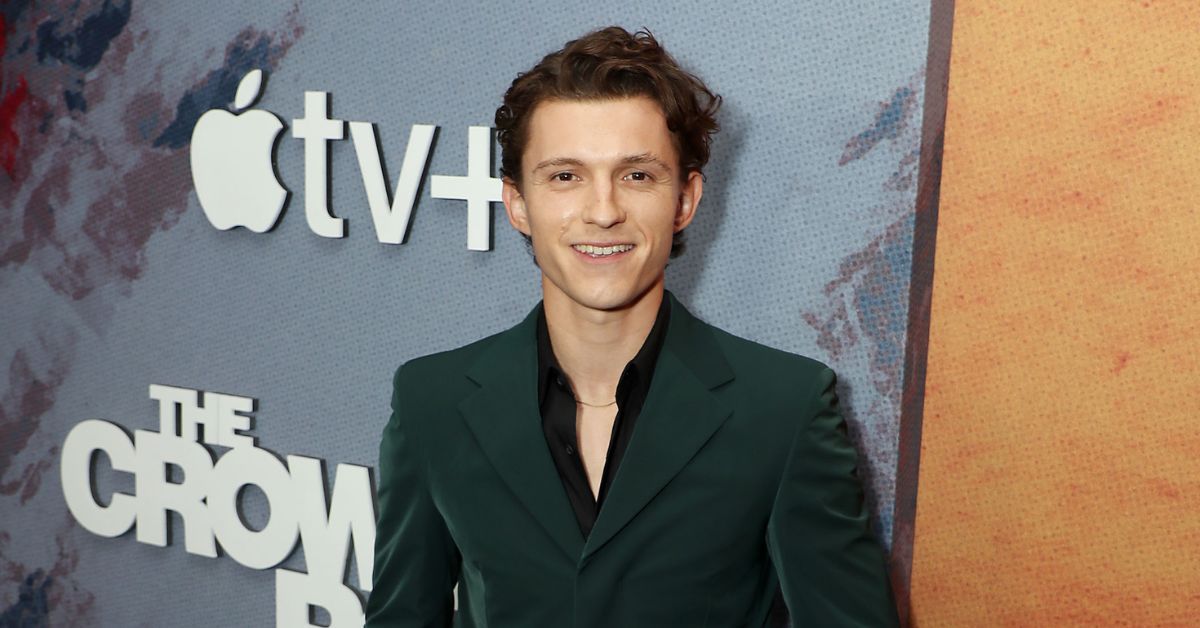 Tom Holland at the premiere of 'The Crowded Room'