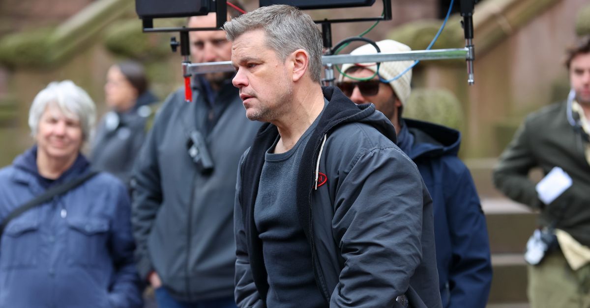 Matt Damon caught filming for upcoming film The Instigators