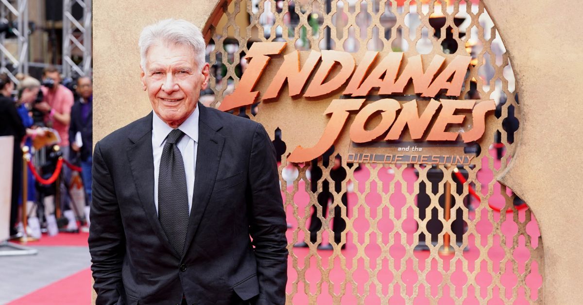 Harrison Ford at the premiere of 'Indiana Jones.'