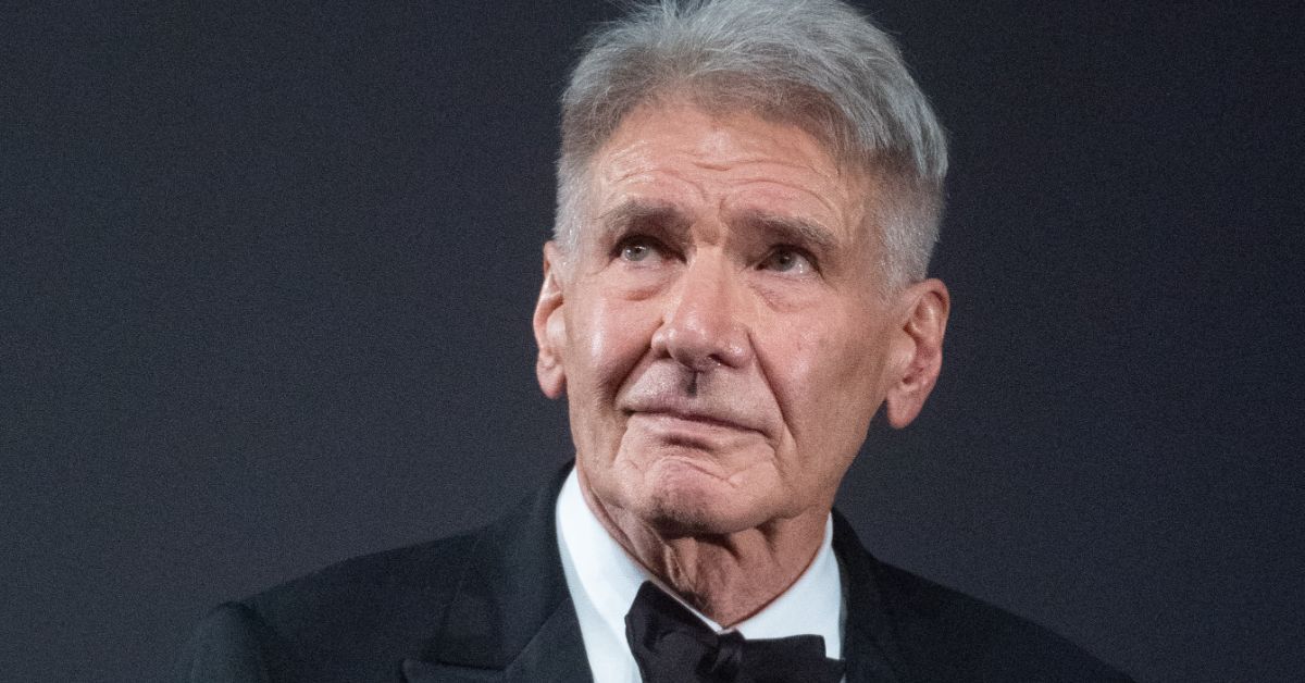 Harrison Ford in a suit at the Cannes Film Festival.