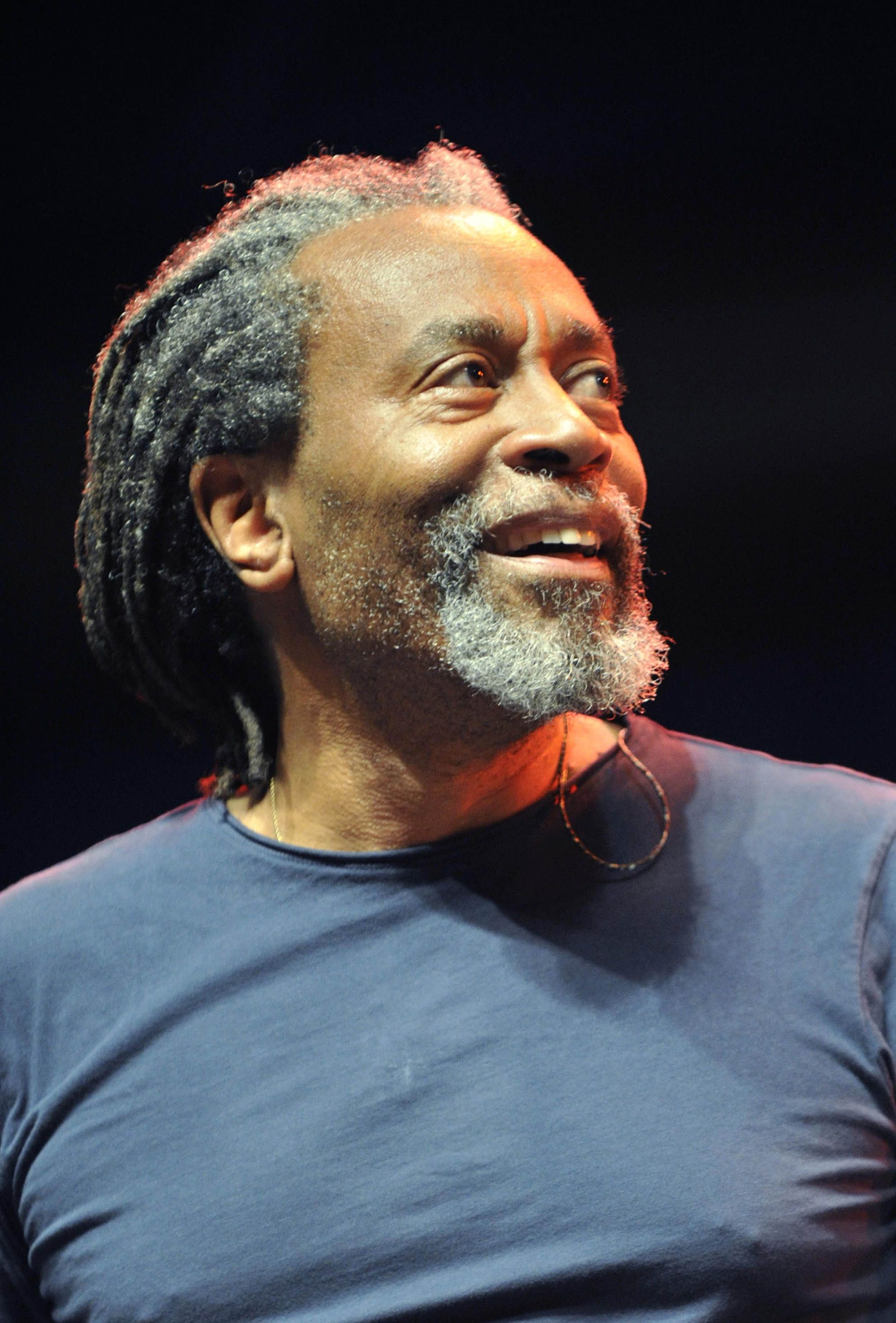 close-up of Bobby McFerrin performing