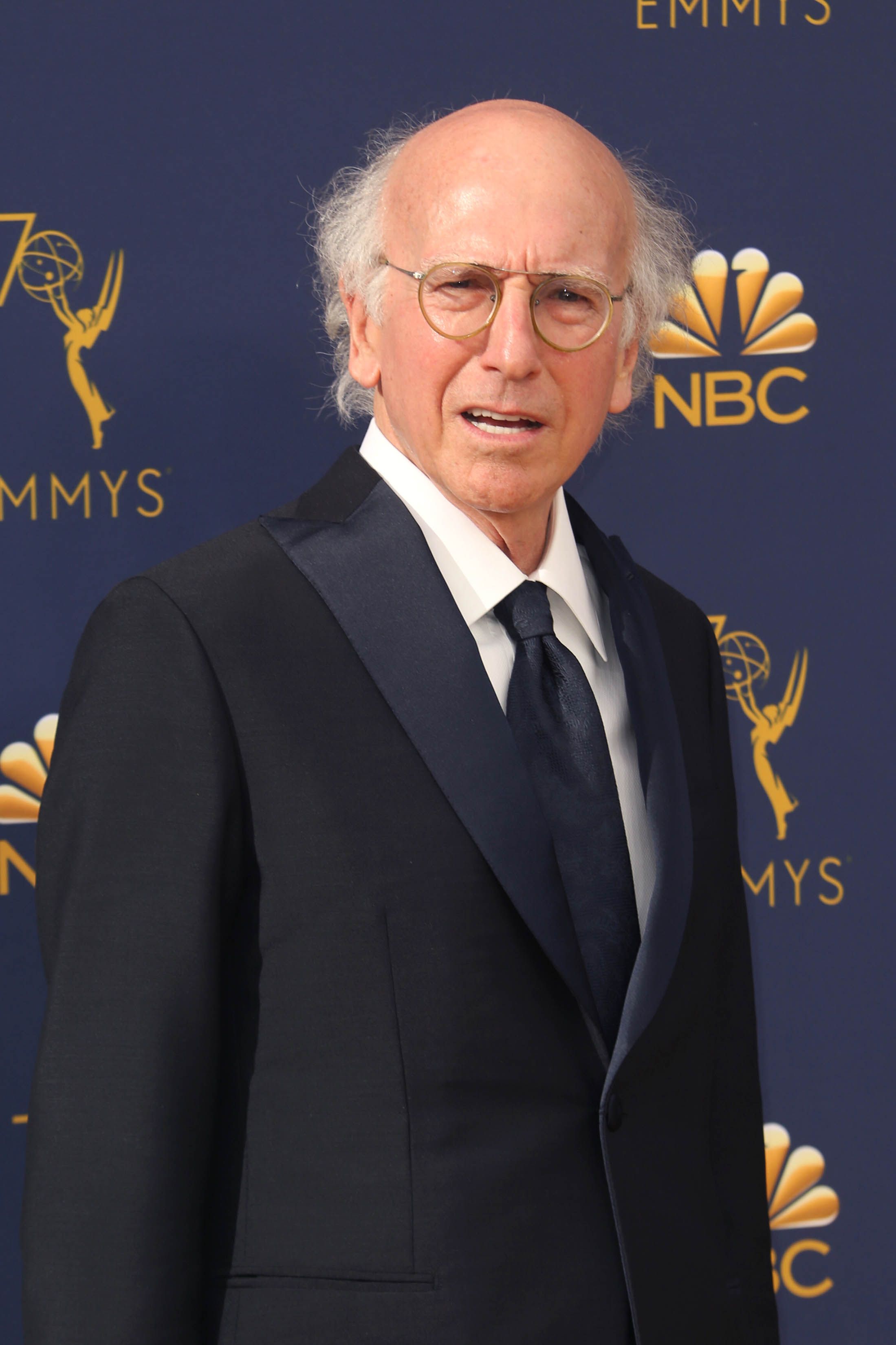 Larry David on the red carpet
