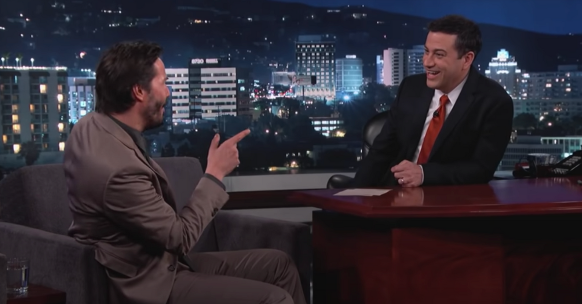 keanu reeves and jimmy kimmel