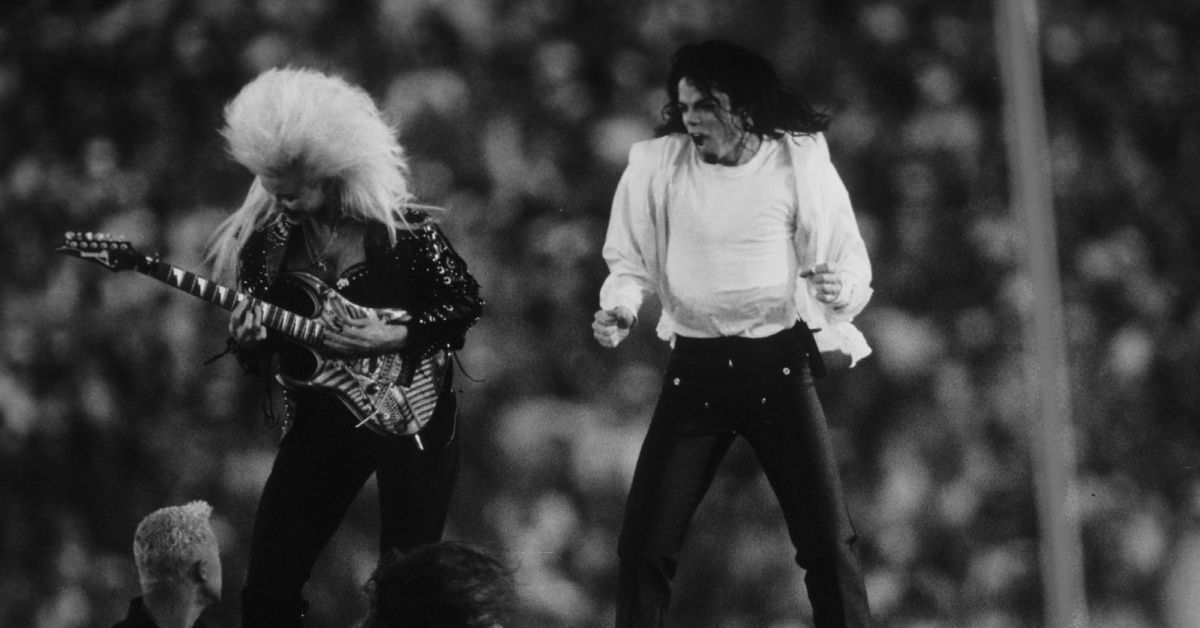 Michael Jackson during the Super Bowl XXVII Half Time Show