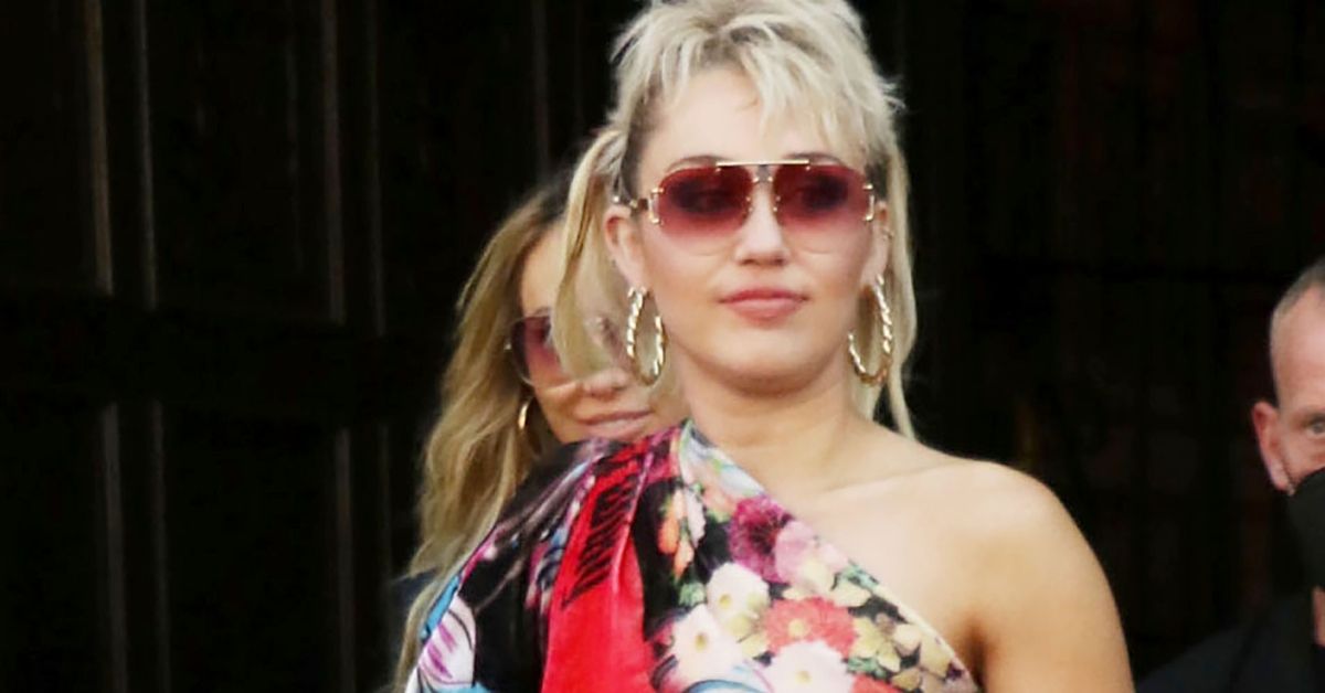 Miley Cyrus wearing sunglasses in New York City
