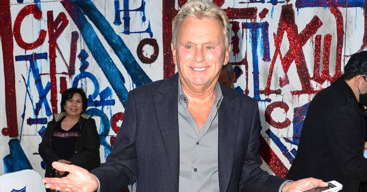 Pat Sajak smiling and standing outside Craig's Restaurant