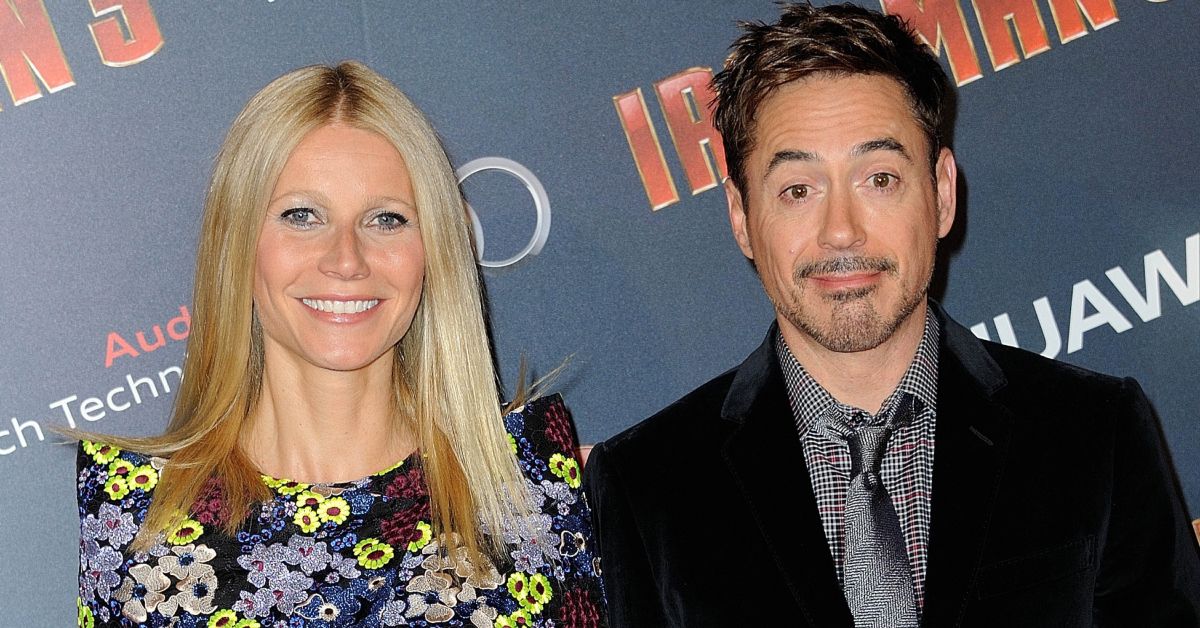 Robert Downey Jr and Gwyneth Paltrow looking silly together