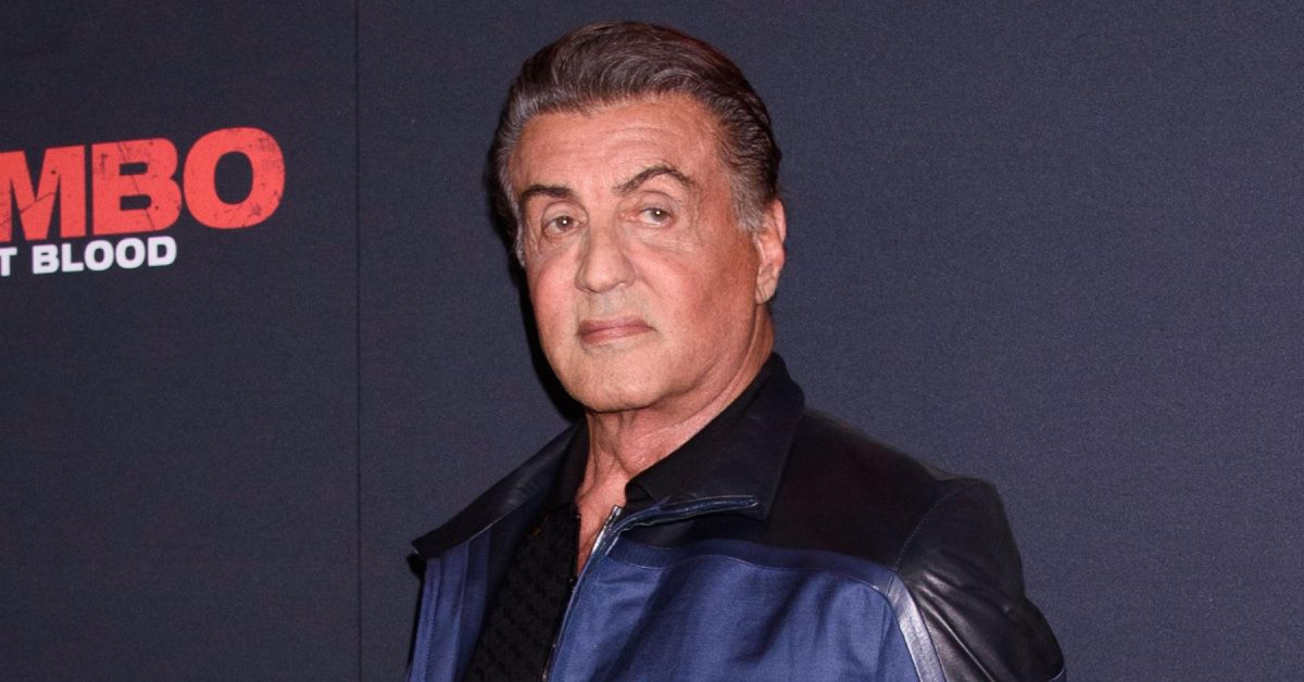 Sylvester Stallone looking annoyed