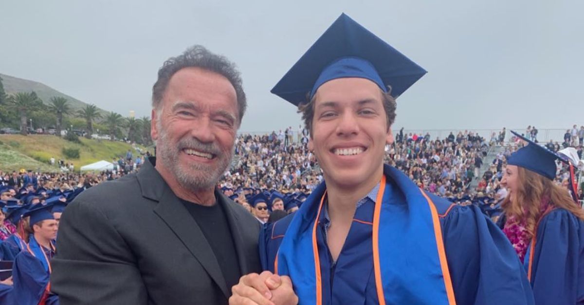 Arnold Schwarzenegger at his son Joseph Baena's graduation for Joseph's Instagram