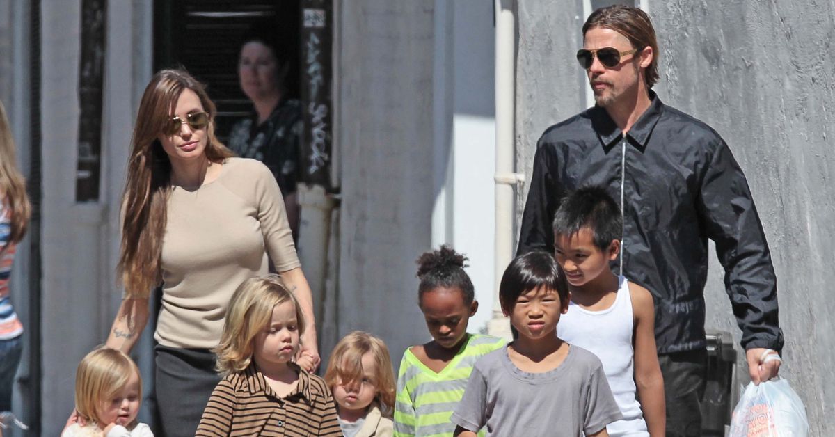 Brad Pitt and his children