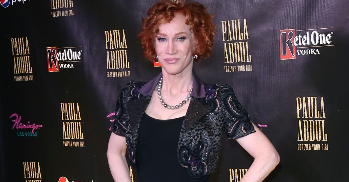 Kathy Griffin posing on the red carpet