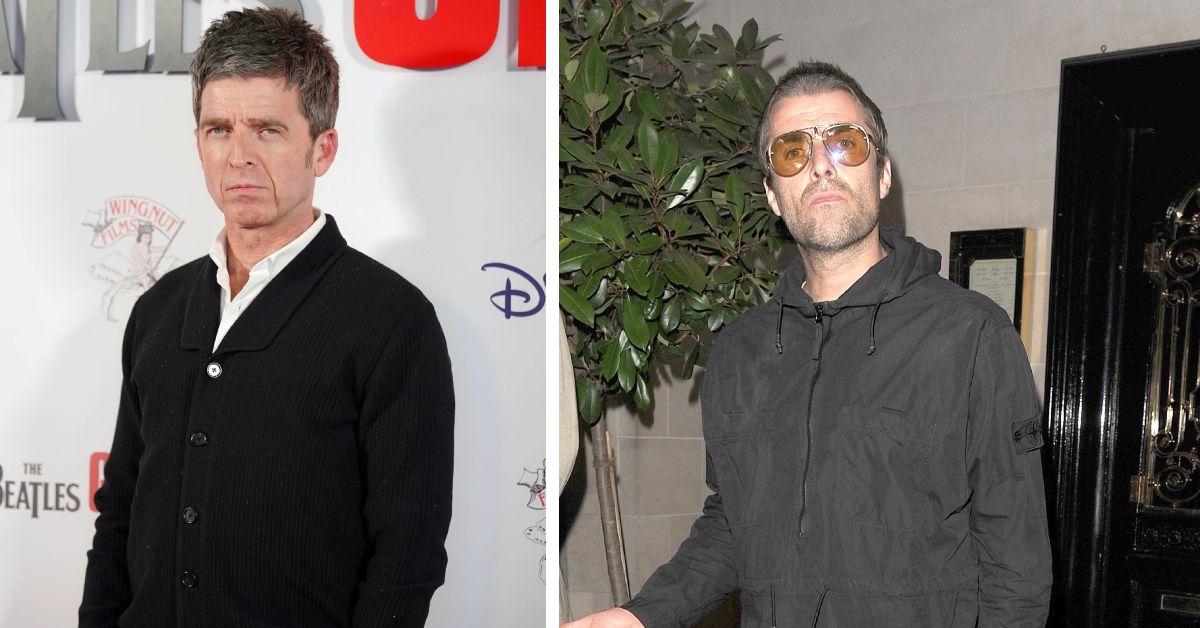 Liam Gallagher y Noel Gallagher, uno al lado del otro