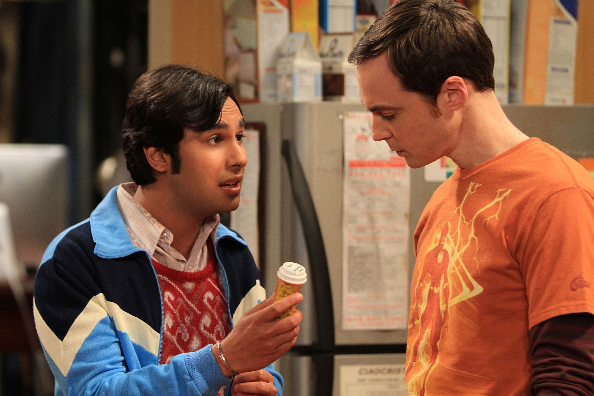 Raj and Sheldon on Big Bang Theory