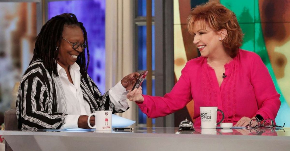 Whoopi Goldberg and Joy Behar smiling on The View