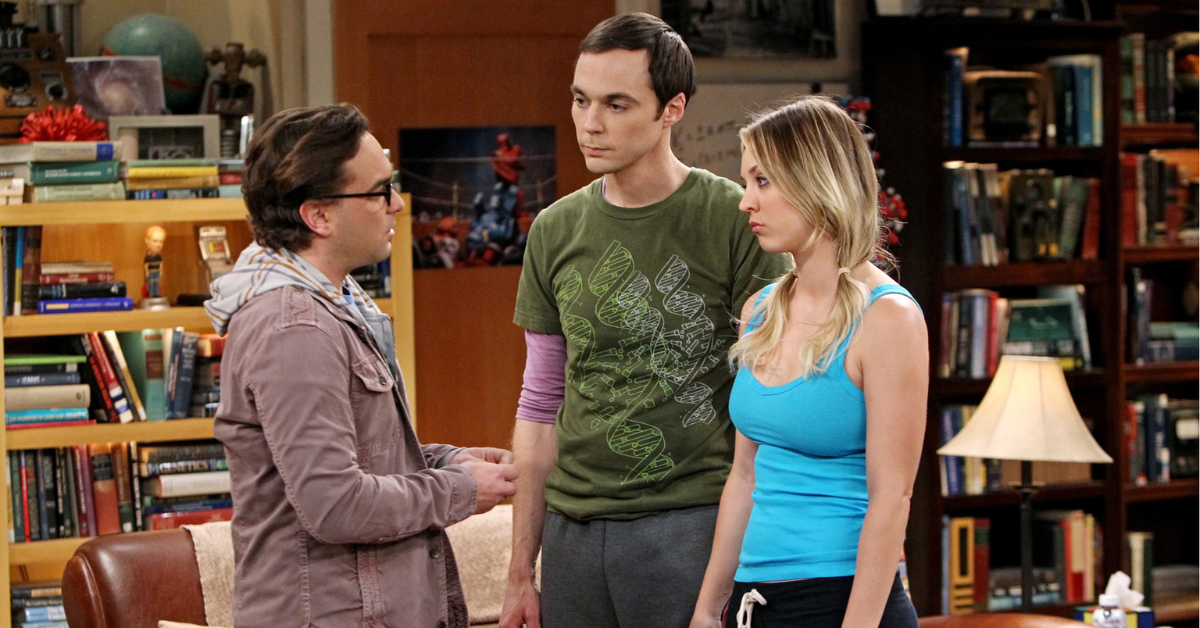 Johnny Galecki, Jimmy Parsons and Kaley Cuoco on The Big Bang Theory
