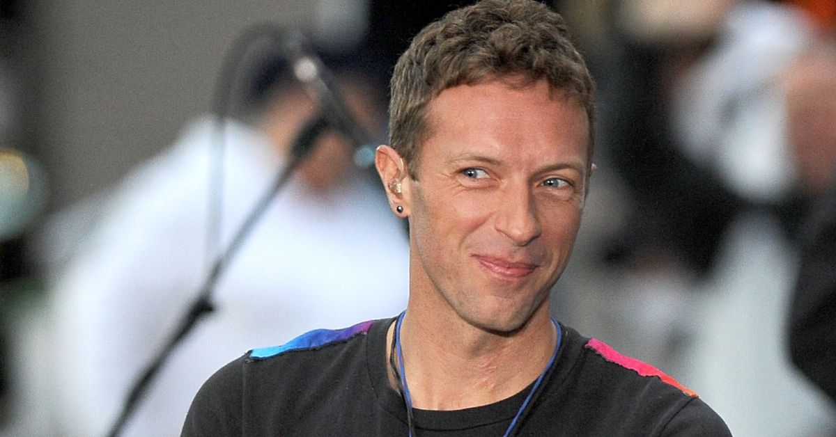 Chris Martin smiling during an interview