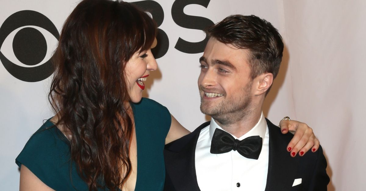 Erin Darke and Daniel Radcliffe at an awards show