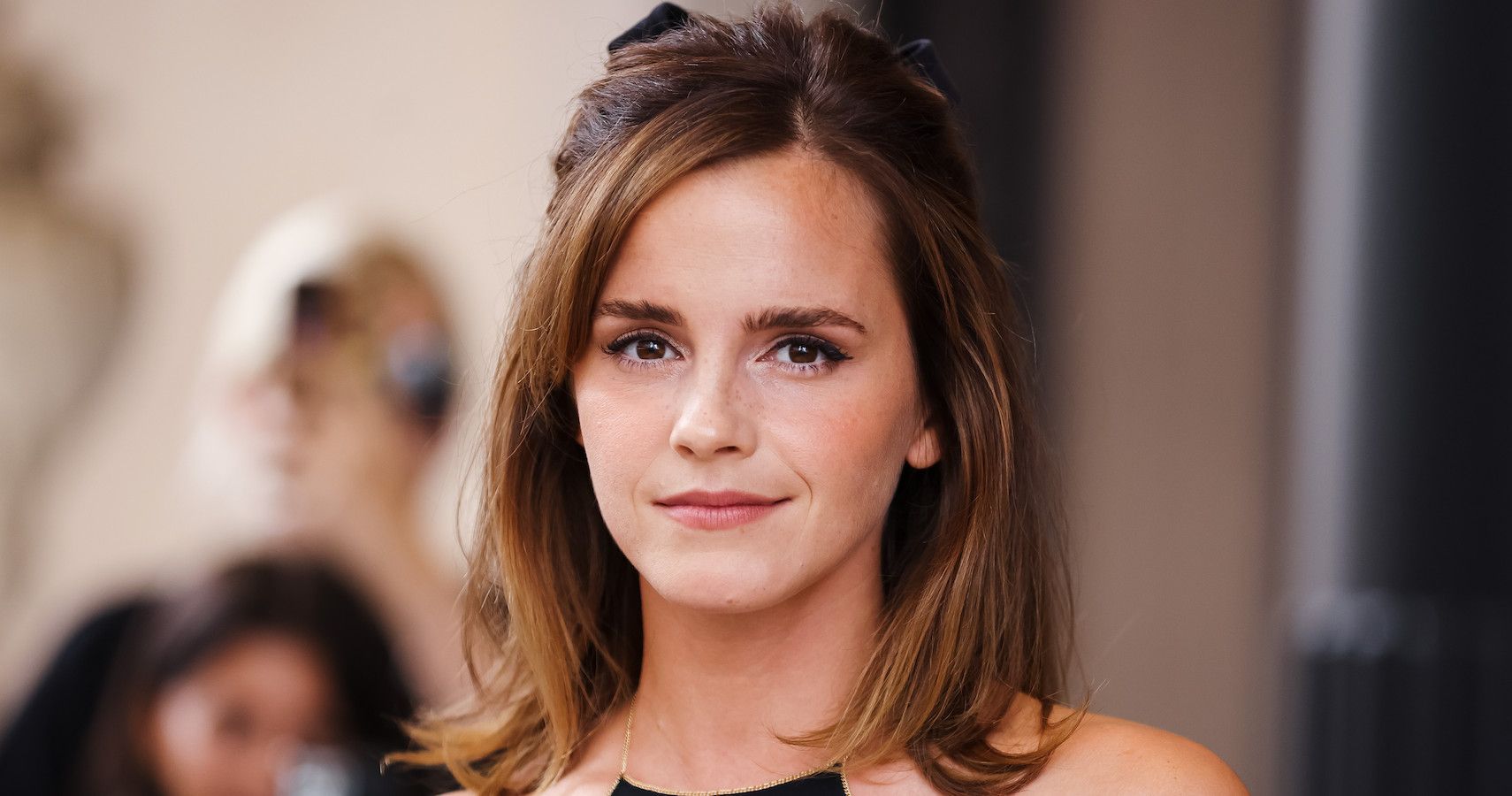 Emma Watson Looked So Chic at Milan Fashion Week in Her Little Black Dress