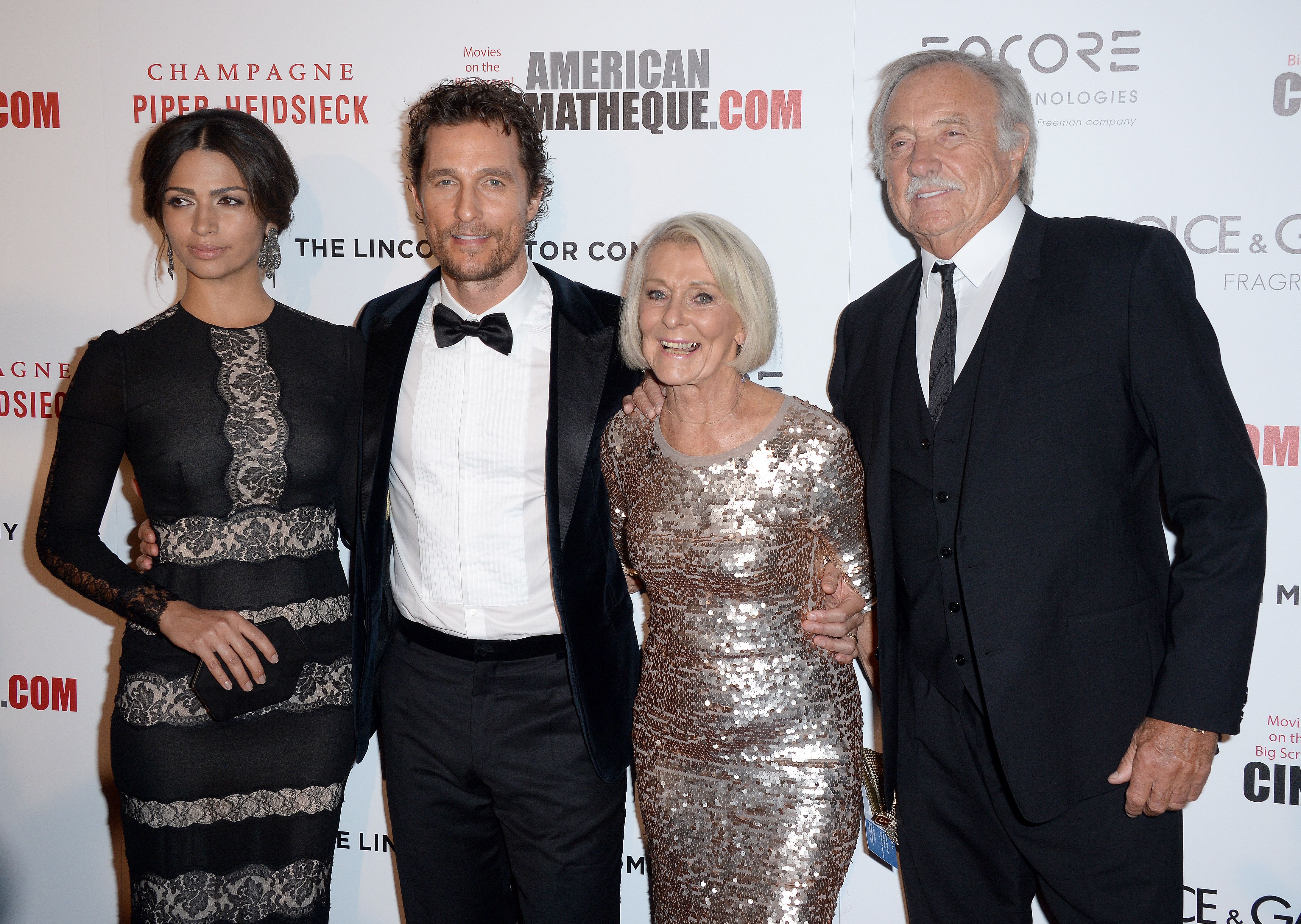 Camila Alves, Matthew McConaughey, and Kay McConaughey at the 28th American Cinematheque Award Honoring the actor