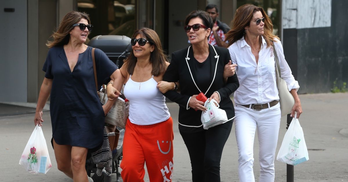 Kris Jenner and friends in Paris