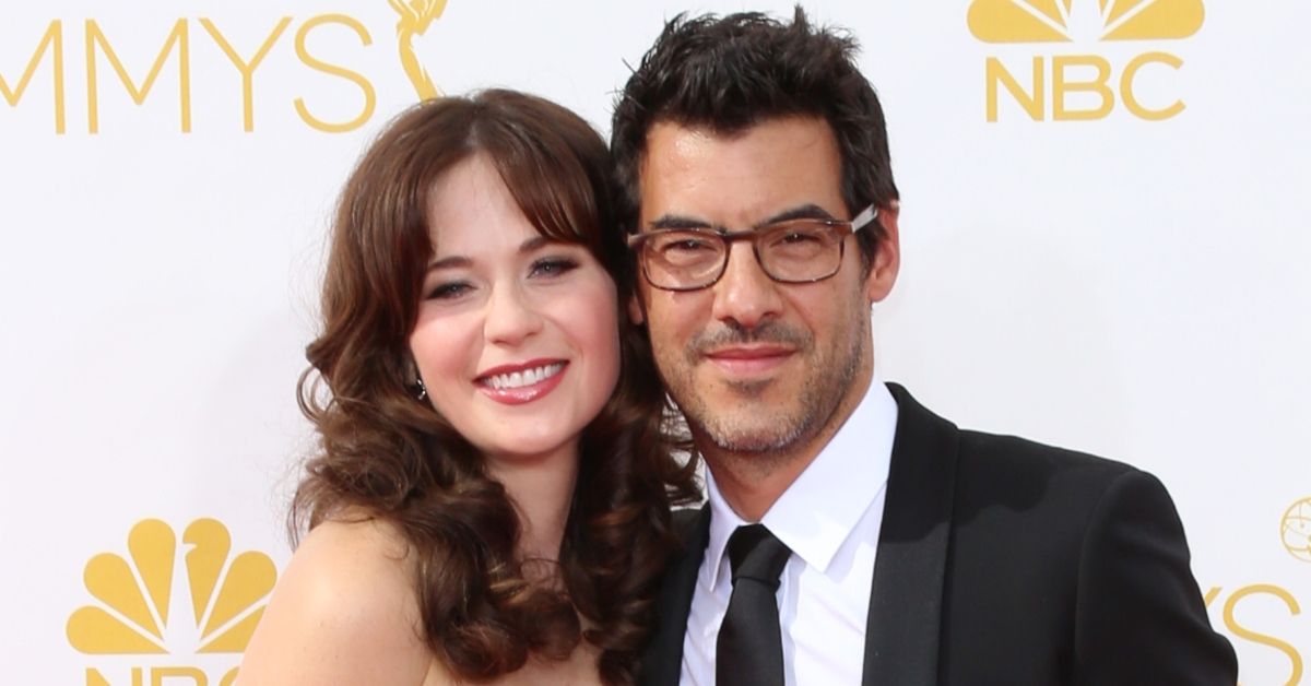 Zooey Deschanel and Jacob Pechenik on the red carpet