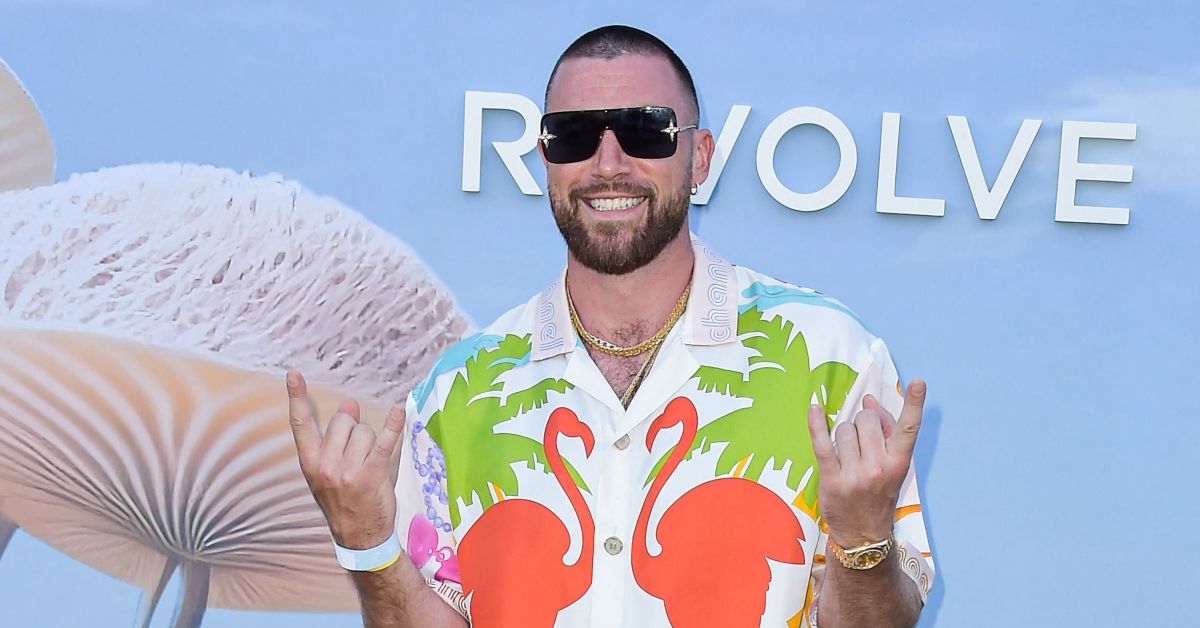 Travis Kelce on the red carpet