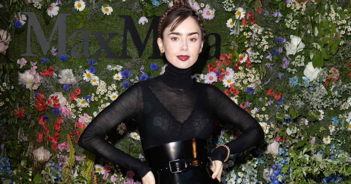 Lily Collins at fashion show